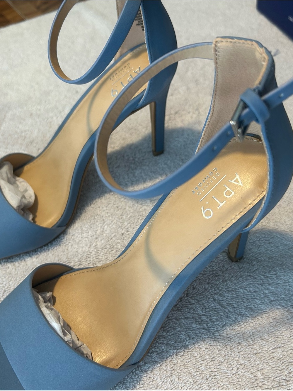 Apt. 9 Blue Open-Toe Ankle-Strap High Heels